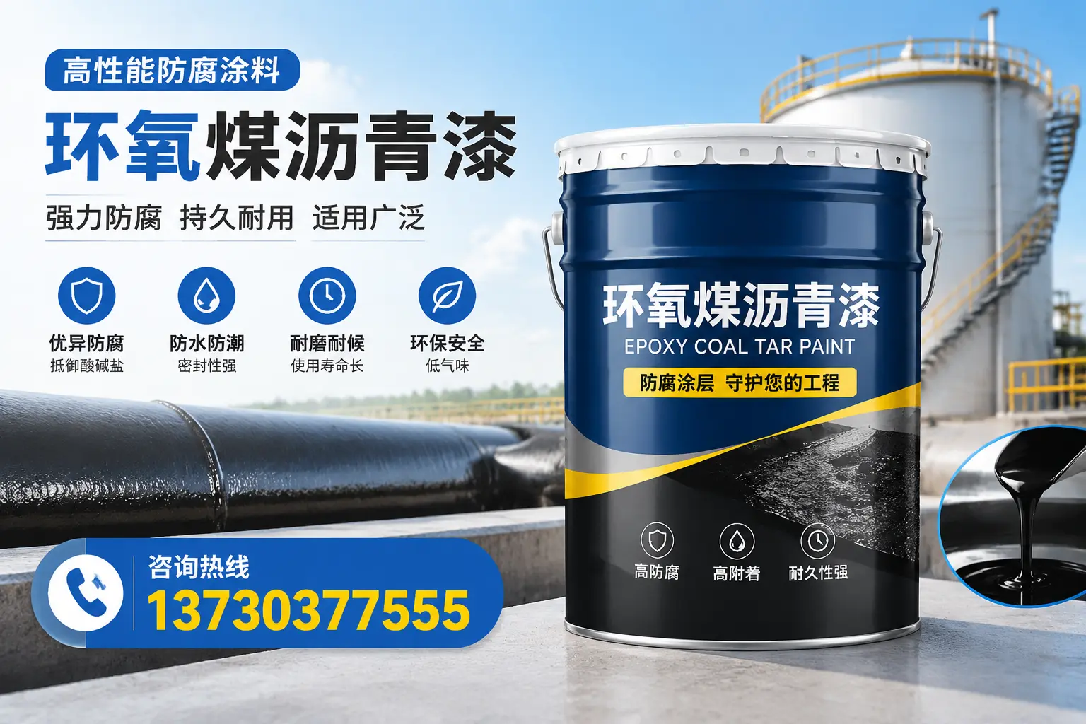 环氧煤沥青漆的耐久性分析，适合承德的使用场景